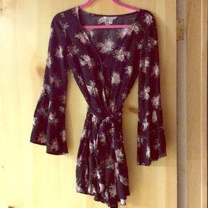 Floral Print Romper